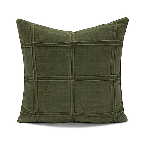 JinweiS Superweiche Kissenbezüge, dekorative Wurfkissen für Frühling, Couch, Wohnzimmer, 45,7 x 45,7 cm, Grün 3 von JinweiS