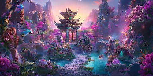 Diamond Painting Erwachsene Groß XXL 50x100cm, 5D Diamond Painting Landschaft Diamant Paintings Bilder Pavillon Daiments Paintings Kinder, DIY Bastelset Erwachsene, Halloween Deko Wohnzimmer J2-10825 Diamond Painting Erwachsene Groß XXL 50x100cm, 5D Diamond Painting Landschaft Diamant Paintings Bilder Pavillon Daiments Paintings Kinder, DIY Bastelset Erwachsene, Halloween Deko Wohnzimmer J2-10825 von Jinycoon