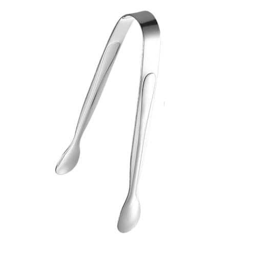 Eisklemme, Kleine Servierzange, Lebensmittelechte Edelstahl Zuckerzange, elegante Servierzange, Eisstange, Küchenhelfer, Buffetservice für Eiswürfel u von Jinyilwn