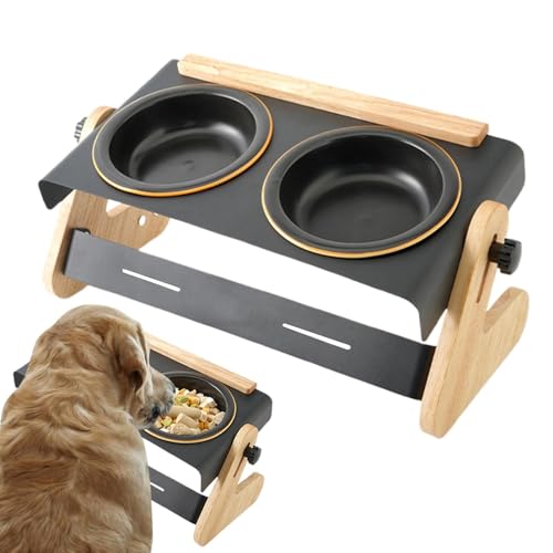 Futternapf für Hunde, Wassernapf, Futternapf für Haustiere, rutschfest, hoch, höhenverstellbar, langlebig, Edelstahl, hohe Futternapf, Katzen- und Hunde-Futterstation Futternapf für Hunde, Wassernapf, Futternapf für Haustiere, rutschfest, hoch, höhenverstellbar, langlebig, Edelstahl, hohe Futternapf, Katzen- und Hunde-Futterstation von Jinyilwn