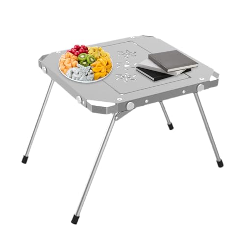 Jinyilwn Tisch Aluminium Campingtisch – Klappbarer Camping-Klapptisch | Multifunktionaler Klapplift Patchable Esstisch zum Kochen, Reisen, Strand von Jinyilwn