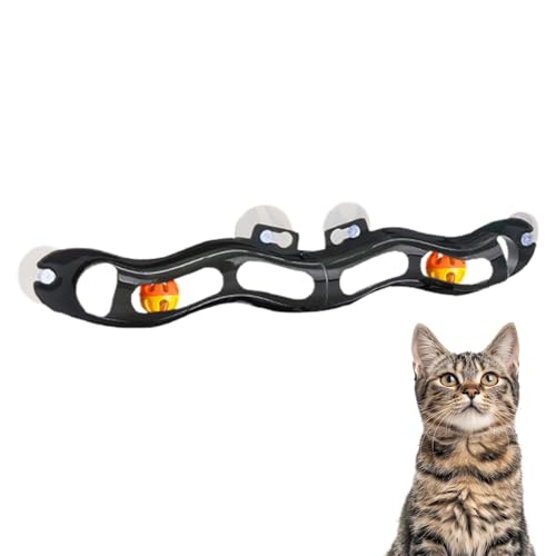 Katzenballlauf, Katzenspielzeug Balllauf | Katzenballlauf Wind Wexa Größe Spielzeug mit Saugnapf - Track Roll Katzenspielzeug mit Ball für körperliche und geistige Stimulation Katzenballlauf, Katzenspielzeug Balllauf | Katzenballlauf Wind Wexa Größe Spielzeug mit Saugnapf - Track Roll Katzenspielzeug mit Ball für körperliche und geistige Stimulation von Jinyilwn