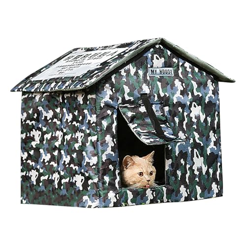 Katzenhaus - Beheiztes Katzenhaus Winter Katzenhaus | Katzenhaus Wetterfest Wildkatzenunterstand Katzenhaus mit Wärme Tragbares isoliertes Haustierhaus Waschbar Katzenhöhle Veranda Hof Garage Erhöhtes Katzenhaus - Beheiztes Katzenhaus Winter Katzenhaus | Katzenhaus Wetterfest Wildkatzenunterstand Katzenhaus mit Wärme Tragbares isoliertes Haustierhaus Waschbar Katzenhöhle Veranda Hof Garage Erhöhtes von Jinyilwn
