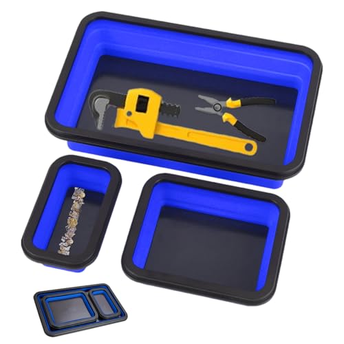 Klappbares Werkzeugtablett, magnetisches Hardware-Schüssel-Set, mehrere Größen, kompakte Ablageschale mit starker Basis für Mechaniker, Garagenprojekte, Reparaturen, kleines Metallzubehör Klappbares Werkzeugtablett, magnetisches Hardware-Schüssel-Set, mehrere Größen, kompakte Ablageschale mit starker Basis für Mechaniker, Garagenprojekte, Reparaturen, kleines Metallzubehör von Jinyilwn