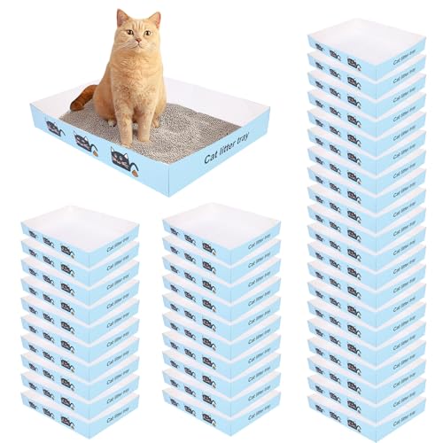 Einweg-Katzentoiletten, Blau, 40 Stück von Jinzhenhong