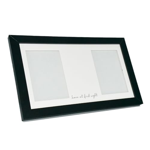 Jinzhenhong Komplettes Gedenkset für Haustiere, Pfotenabdruck, mit Bilderrahmen und Clean Touch Stempelkissen, dauerhaftes Andenken für Hunde, Katzen und ihre Besitzer (schwarz) von Jinzhenhong