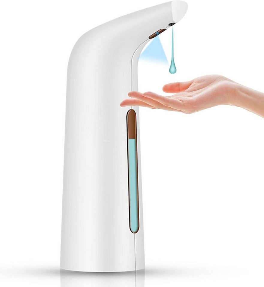 Jioson Spülmittelspender Seifenspender Automatisch, 400ML Elektrischer Seifenspender mit Sensor, (IPX6 Wasserdicht Berührungsloser Automatischer Seifenspender, 1-tlg), Elektrischer Seifenspender für Küche,Badezimmer,Toilette von Jioson