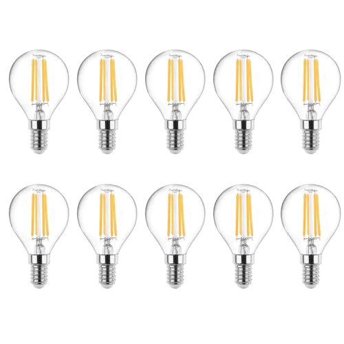 Jiotouhu E27 LED-Energiesparlampe, antiker Stil Edison retro LED 4W / 40W Glühlampe gleichwertig, nicht dimmbar, warmweiß 2700K, G45 kleine transparente Edison-Schraube, 400lm, AC220-240V, 10 Pack Jiotouhu E27 LED-Energiesparlampe, antiker Stil Edison retro LED 4W / 40W Glühlampe gleichwertig, nicht dimmbar, warmweiß 2700K, G45 kleine transparente Edison-Schraube, 400lm, AC220-240V, 10 Pack von Jiotouhu