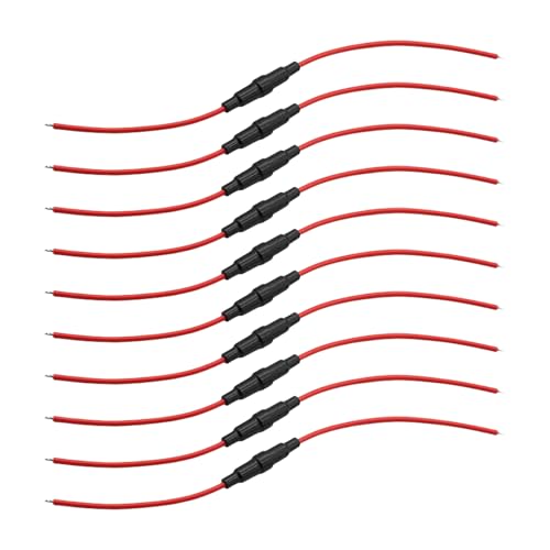 10 praktische 5 x 20 mm Inline-Sicherungshalter mit Kurzschluss-Designs für sicheren Anschluss in verschiedenen Projekten von Jiqoe