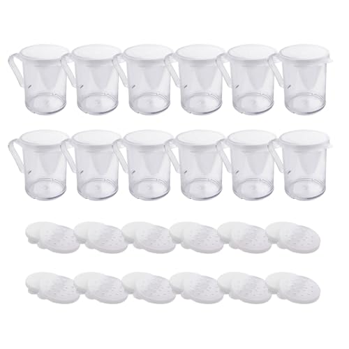 12 Stück Küche Zuckerstreuer Set mit feinen Maschen Deckel Mehlpulver Staubwedel Gewürzspender Küchenhelfer 12 Stück Küche Zuckerstreuer Set mit feinen Maschen Deckel Mehlpulver Staubwedel Gewürzspender Küchenhelfer von Jiqoe