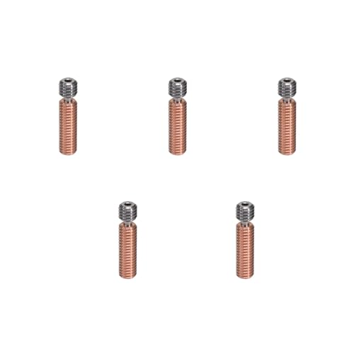 3D-Drucker Heat Break Bimetallzufuhrrohr Titanlegierung Kupferlegierung Extruder Hotend Heatbreak für 1,75 mm M6 x 26 mm für Ender3S1 Titanlegierung Bi-Metall Heatbreak Kupferlegierung Heat Break M6 x von Jiqoe