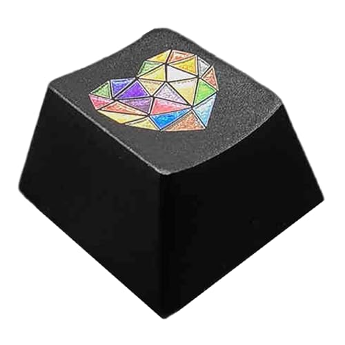 Bunte Herz-Motiv-Tastenkappe aus Aluminiumlegierung mit Originalhöhe für mechanische Tastaturen Bunte Herz-Motiv-Tastenkappe aus Aluminiumlegierung mit Originalhöhe für mechanische Tastaturen von Jiqoe