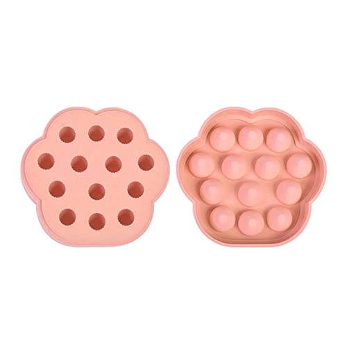 Eiswürfelform Erdbeerform Eiswürfel Silikonform 3D Erdbeerform zum Backen von Mousse, Dessert von Jiqoe