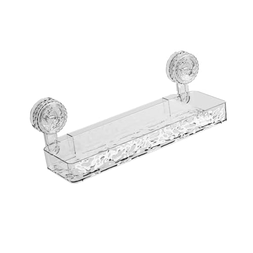 Jiqoe Leicht zu reinigendes Badezimmer-Regal mit Saugnäpfen, leicht zu reinigendes Duschregal für glatte Wand und Aufbewahrung von Gegenständen Jiqoe Leicht zu reinigendes Badezimmer-Regal mit Saugnäpfen, leicht zu reinigendes Duschregal für glatte Wand und Aufbewahrung von Gegenständen von Jiqoe