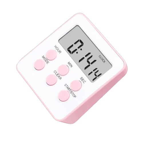Küchentimer mit lautem Alarm und LED-Anzeige, multifunktionales Stoppuhr-Werkzeug zum Kochen, Selbstdisziplin-Erinnerung von Jiqoe