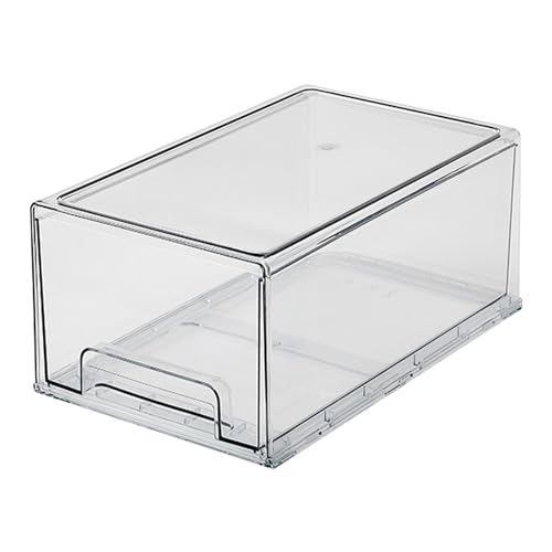 Kühlschrank Schubladenbox Effizienter versiegelter Behälter Lebensmittel Aufbewahrungsbox Stapelbar Gefrierschrank Organizer Fall von Jiqoe