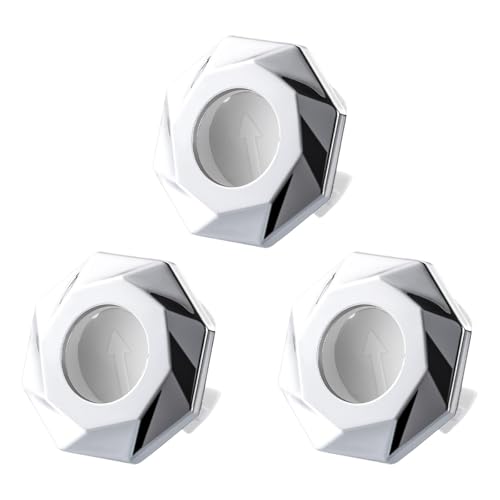 Set mit 3 einfach zu installierenden Designs Überlaufabdeckungen für Badezimmer- und Küchenspülen in eleganter Farbe für den täglichen Gebrauch von Jiqoe