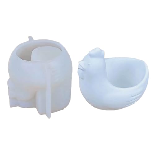 Silikon-Blumentopf-Formen für Sukkulenten, Tierform, einzigartige Formen, Bastelformen, Silikonstruktur für Ständer von Jiqoe