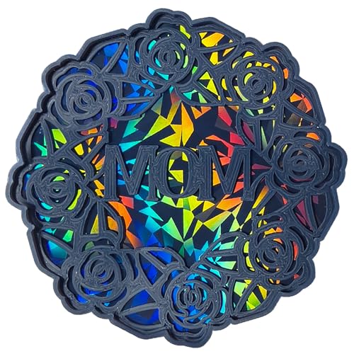 Silikonform mit einzigartigem Rosenmuster, Blumenmuster, Tassenmatte für den Schreibtisch von Jiqoe