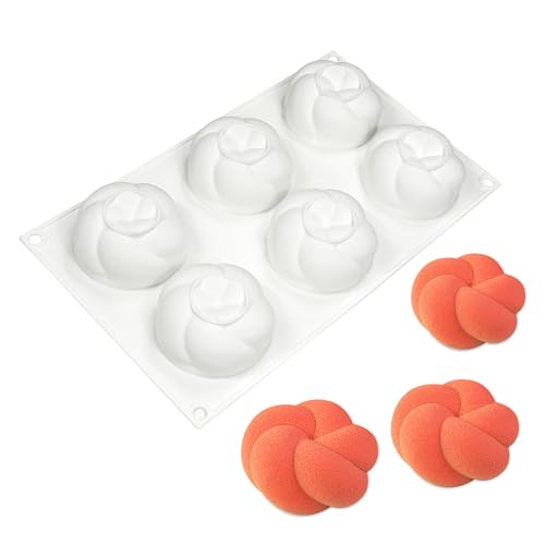 Silikonformen mit 6 Mulden, gedrehtes Seil, Fondant, Schokolade, Mousse, Kuchen, Dekoration, Werkzeug, Seife, leicht zu reinigen Silikonformen mit 6 Mulden, gedrehtes Seil, Fondant, Schokolade, Mousse, Kuchen, Dekoration, Werkzeug, Seife, leicht zu reinigen von Jiqoe