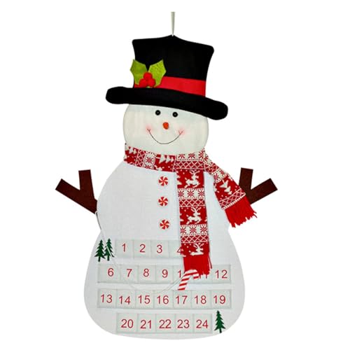 Stoff Wand Urlaub Countdowns Kalender Weihnachten Feier Countdowns Baum Kalender Klare Zahlenanzeige für einfache Verwendung von Jiqoe