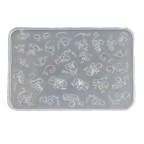 Versatile Nail Art Mold for DIY Nail Decorations Nail Art Decorations Nails DIY Silicone Templates Nails Carving Moulds von Jiqoe