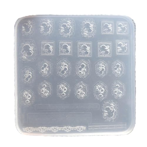Versatile Nail Art Mold for DIY Nail Decorations Nail Art Decorations Nails DIY Silicone Templates Nails Carving Moulds von Jiqoe