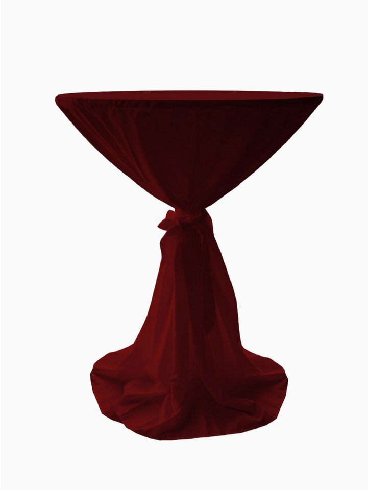 Jirex Trading Company Stehtischhusse Stehtisch Hussen Polyester mit Schlaufe Weiß 80cm ø Party, Hochzeit von Jirex Trading Company