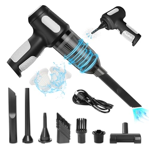 Jirmerp 3 In 1 Handstaubsauger,9000PA Handstaubsauger Akku Handsauger Kabellos Mini-Tragbarer Wiederaufladbarer Handstaubsauger mit Typ-C-Aufladungden Auto,Küche, Haus, Tierhaare (schwarz) Jirmerp 3 In 1 Handstaubsauger,9000PA Handstaubsauger Akku Handsauger Kabellos Mini-Tragbarer Wiederaufladbarer Handstaubsauger mit Typ-C-Aufladungden Auto,Küche, Haus, Tierhaare (schwarz) von Jirmerp