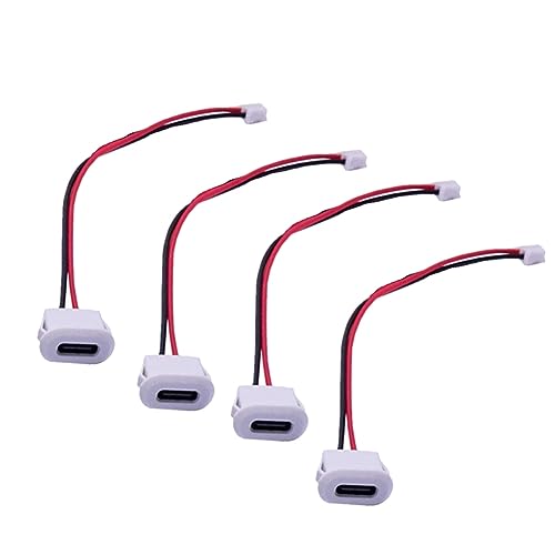 Jisapmzu 10 Stück Klinkenbuchse Typ-C USB-Stecker USB-Stecker mit Kartenschnalle Hochstrom-Schnellladebuchse USB-C-Ladestecker B Jisapmzu 10 Stück Klinkenbuchse Typ-C USB-Stecker USB-Stecker mit Kartenschnalle Hochstrom-Schnellladebuchse USB-C-Ladestecker B von Jisapmzu