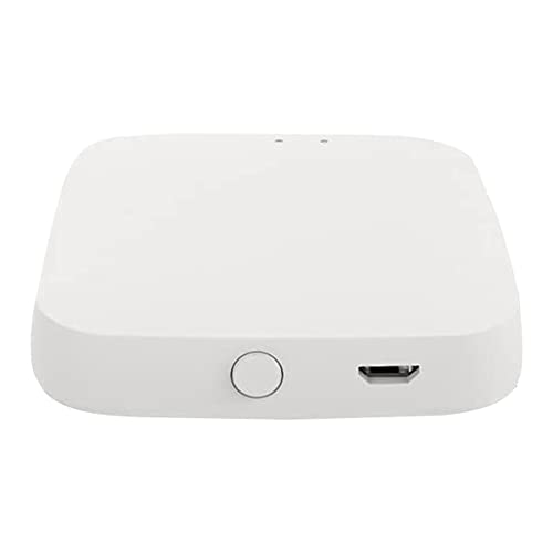 Jisapmzu Tuya Hub Link Weißer Bluetooth-Hub Kunststoff-Bluetooth-Hub Fingerbot zu Wi-Fi (Unterstützung 2,4 GHz), IFTTT und Timmer-Steuerung, 1 Gate-Weg Kann Mehrere Fingerbots Verbinden von Jisapmzu