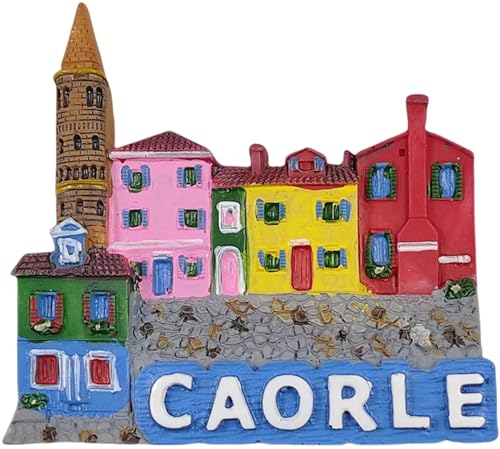 Caorle Italien-Touristen-Souvenir, 3D-Kühlschrankmagnet, Kühlschrankdekoration, Magnet von Jithrolx
