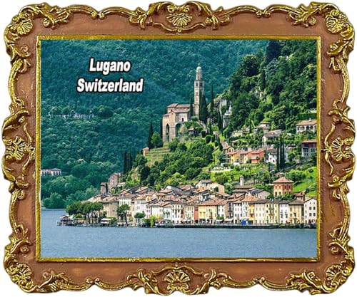 Lugano Schweiz Reise Souvenir Magnet Kühlschrank Dekoration Magnet von Jithrolx
