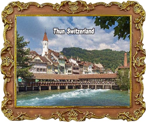 Thun Schweiz Reise-Souvenir Kühlschrankmagnet Kühlschrankmagnet Deko-Magnete von Jithrolx