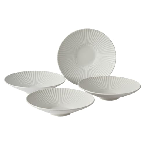 Jiwoo Speiseteller 4 Personen Suppenschalen Keramik-Pastateller 10 Zoll Dessertteller Set mikrowellen- und spülmaschinenfest Teller Set für Salat, Nudeln, Kartoffelpüree Jiwoo Speiseteller 4 Personen Suppenschalen Keramik-Pastateller 10 Zoll Dessertteller Set mikrowellen- und spülmaschinenfest Teller Set für Salat, Nudeln, Kartoffelpüree von Jiwoo
