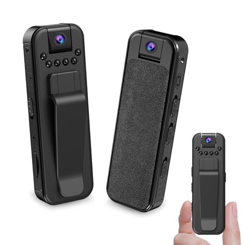 Jiyibidi Kleine Körperkamera 1080P Tragbare Body Cam mit Nachtsicht Mini Überwachungskamera Audio Video Aufzeichnung Mini Sicherheits Videokamera Body Camera für Haustiere Aussen Überwachung Jiyibidi Kleine Körperkamera 1080P Tragbare Body Cam mit Nachtsicht Mini Überwachungskamera Audio Video Aufzeichnung Mini Sicherheits Videokamera Body Camera für Haustiere Aussen Überwachung von Jiyibidi