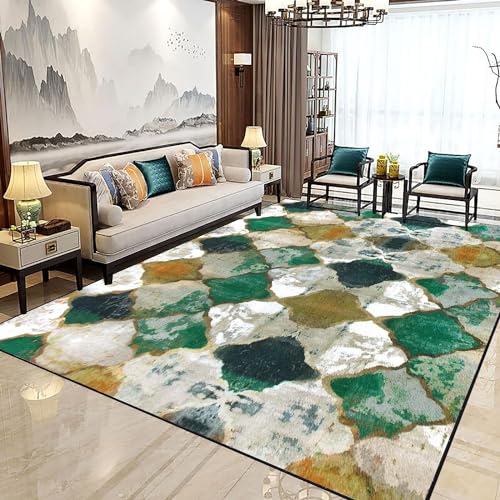 Jiyuhang Teppich Wohnzimmer 200x300 cm, Kurzflor Teppich Schlafzimmer The Carpet Relax Moderner Flauschiger Abstrakt Farbverlauf, Creme Smaragd Senfgelb Streifen Designer Teppiche Gegend Jiyuhang Teppich Wohnzimmer 200x300 cm, Kurzflor Teppich Schlafzimmer The Carpet Relax Moderner Flauschiger Abstrakt Farbverlauf, Creme Smaragd Senfgelb Streifen Designer Teppiche Gegend von Jiyuhang