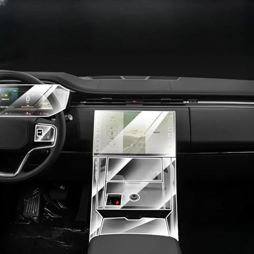 JjAaYy Für Land Rover Range Rover Sport 2024 Anti-Kratz-Schutzfolie die Mittelkonsole im Auto,Medien-Dashboard,Navigation. von JjAaYy