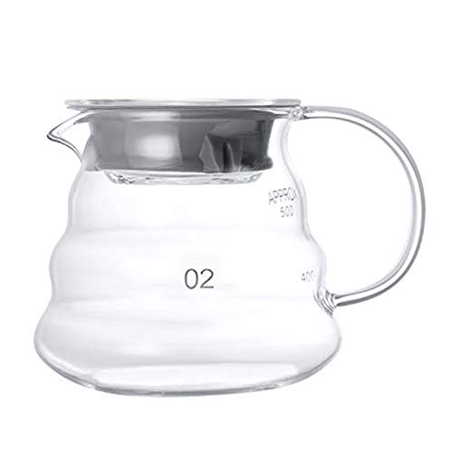 Jjoer Kaffeekanne Glas CafetièRe Goutte À Goutte À Main Café RéSistant À La Chaleur Glaskanne HitzebestäNdig Glaskanne HitzebestäNdig FüR Das Home Office 500ML von Jjoer