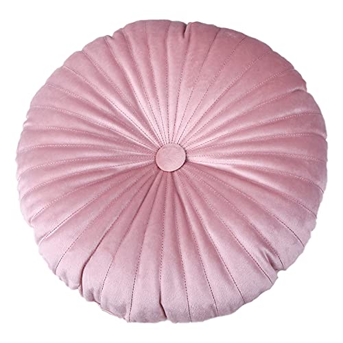 Jjoer Sitzkissen Rund Outdoor Sitzkissen Wetterfest Sitzpolster Osmanische Yogamatte Dicke Bodenmatte Stuhlkissen for Garten MöBel FüR Balkon pink von Jjoer