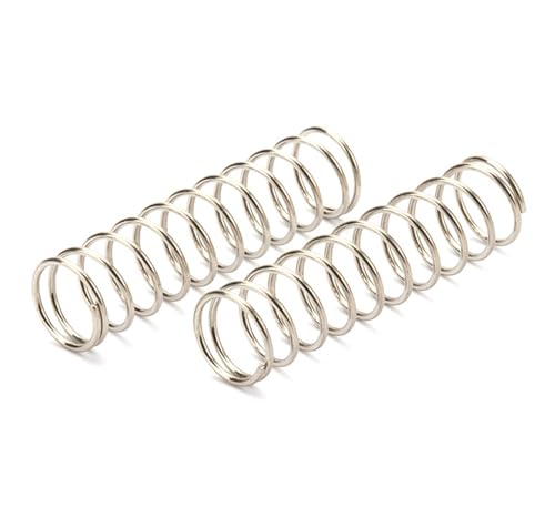 10 Stück Druckfeder Edelstahl 0.6mm Drahtdurchmesser 8mm OD 80mm Länge, silberne Spiralfedern von Jjoias