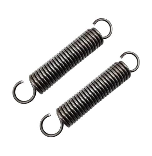 2 Stück Federstahl Doppelhaken Spannfedern 2.5 x 20 x 150 mm, Drahtdurchmesser 2.5 mm, OD 20 mm, Freie Länge 150 mm von Jjoias