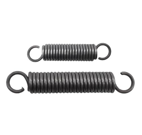 2 Stück Federstahl-Zugfeder mit Haken spring, Drahtdurchmesser 1.0mm, OD 5mm, Länge 35mm, Stärke Zugfeder von Jjoias