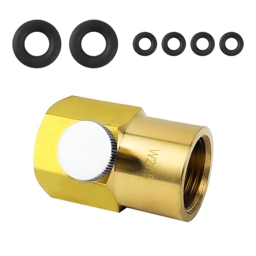 Sodastream Adapter, Quick Connect Adapter,Zweifach Abgedichtetes Design, Adapter Sodastream duo Quick Connect co2 Zylinder, für CO2-Flaschen Mit W21-4 W21.8 oder CGA320-Gewinde (Gelb) von Jjqieosjeog
