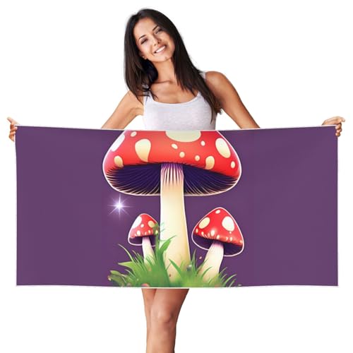Jkkghll Magic Red Mushroom Print Large Beach Towels Oversized Quick Dry Beach Towel for Adults for Travel and Pool Jkkghll Magic Red Mushroom Print Large Beach Towels Oversized Quick Dry Beach Towel for Adults for Travel and Pool von Jkkghll