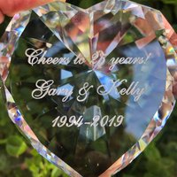 Personalisiertes Paperweight, Laser Gravierter Glasdiamant, Jubiläumsgeschenke, Geschenk Für Mutter, Großmutter, Liebe Dich ..., Diamantform Personalisiertes Paperweight, Laser Gravierter Glasdiamant, Jubiläumsgeschenke, Geschenk Für Mutter, Großmutter, Liebe Dich ..., Diamantform von Jkkgifts