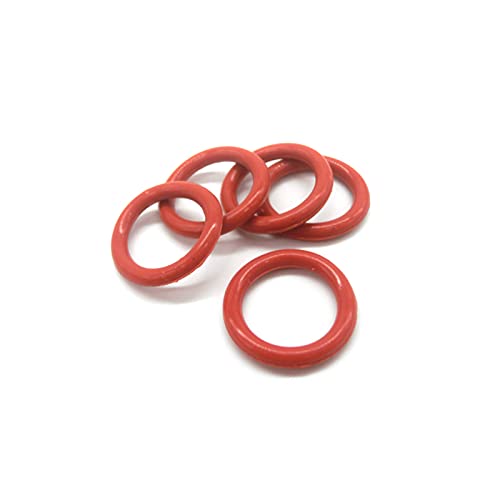 10pcs Red VMQ 4mm Dicke O-Ring-Dichtung Dichtung OD 62mm-135mm Dichtring Silikon-Dichtung Unterlegscheiben, 80x72x4mm von Jksdp