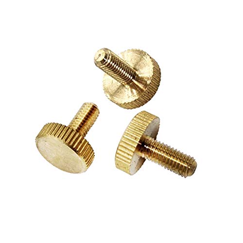 5/10Pcs M3 M4 Messing Hand Twist Rändelschrauben Lock Verstellsystem Kupfer Schraube Schrauben festziehen, M4 5Pcs, 12mm von Jksdp