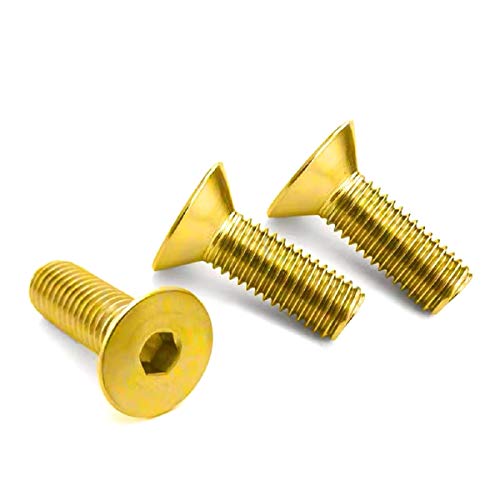 50Pcs M3 M4 M5 Messing Hexagon Sechskant Senkkopf Alle Bolt Schraube, M3X8 50Pcs 50Pcs M3 M4 M5 Messing Hexagon Sechskant Senkkopf Alle Bolt Schraube, M3X8 50Pcs von Jksdp