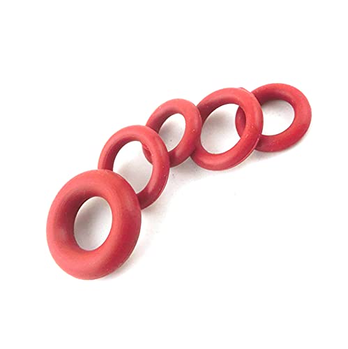 50pcs O-Ringe Dichtungen Red Silicon 5mm Dicke OD 26-42mm Gummi O-Ring-Dichtungen Unterlegscheiben, 36x26x5mm von Jksdp
